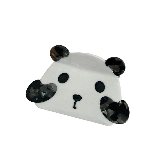 Заколки для волос с когтями из ацетата целлюлозы (смола), панда, аксессуары для волос для женщин и девочек