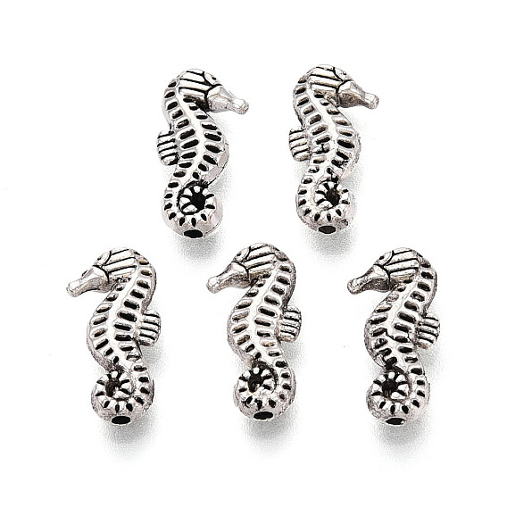 Сплавочные овальные бусины тибетского стиля , морской конек