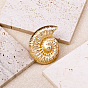 Iron Conch Shape Cuff Open Rings for Women