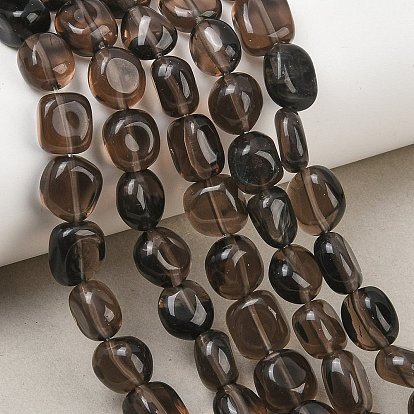 Natural Ice Obsidian Beads Strands, Nuggets