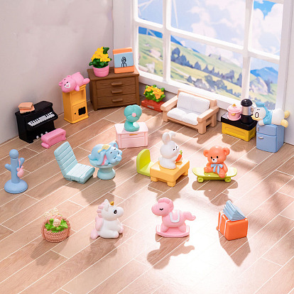 Мини-модель из смолы, аксессуары для кукольного домика с микро-ландшафтом, притворяясь опорными украшениями