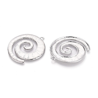 Текстурированные большие подвески из сплава, амулеты в виде завитков