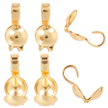 80шт. латунные наконечники бусин, без кадмия и без свинца, прочное покрытие