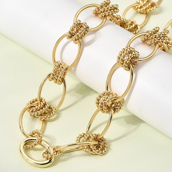 13мм латунные овальные звенья цепи ожерелья, стойки покрытие, долговечный, без кадмия и без свинца