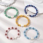 Браслеты из натуральной лавовой породы и малазийского нефрита с круглыми бусинами, эластичные., Бижутерия в виде креста из синтетической бирюзы для женщин и мужчин