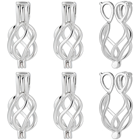 10шт. полые латунные медальоны-подвески, прелести клетки