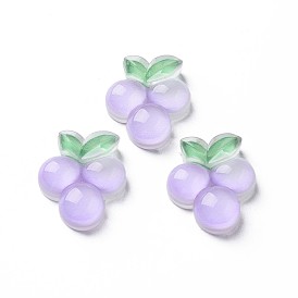 Осенняя тема прозрачные кабошоны из эпоксидной смолы, винограды