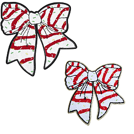 2 шт. 2 цветные полиэфирные нитки на заплатках, термоклей, аксессуары для костюма, аппликация, бантом