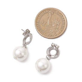 Перламутровые серьги, круглые, С 304 результатами из нержавеющей стали