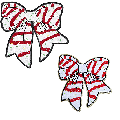 2 шт. 2 цветные полиэфирные нитки на заплатках, термоклей, аксессуары для костюма, аппликация, бантом