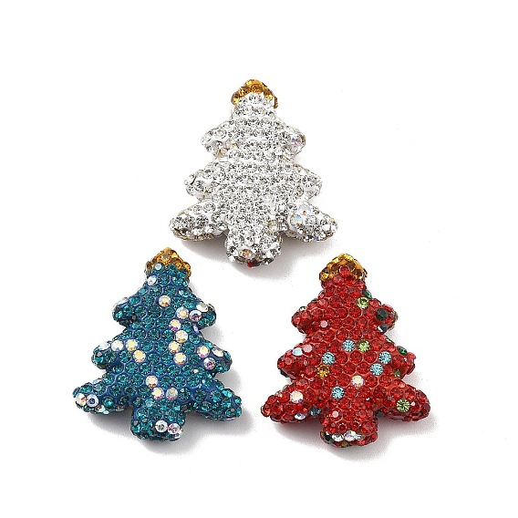 Елка полимерная глина стразы бусины, фокусные бусины для ручек с бусинами изготовление бижутерии брелок