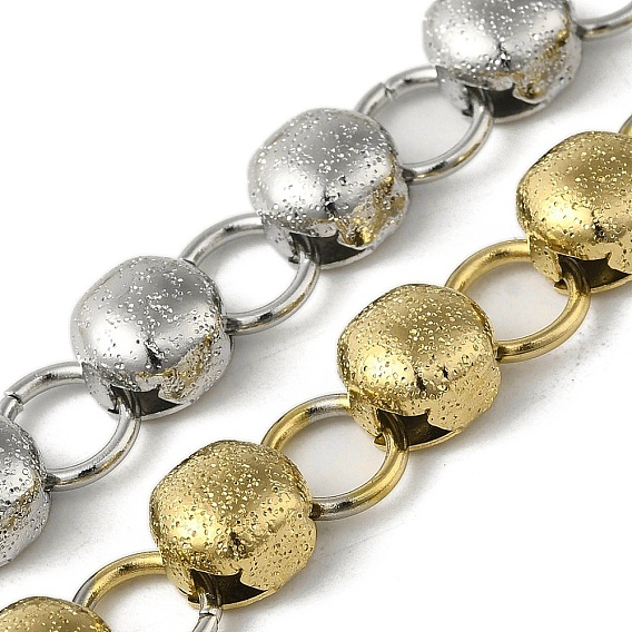 304 цепи из нержавеющей стали с плоскими круглыми звеньями, несварные