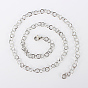 Ion Plating(IP) 304 Stainless Steel Cable Chain Necklaces, with Lobster Claw Clasps