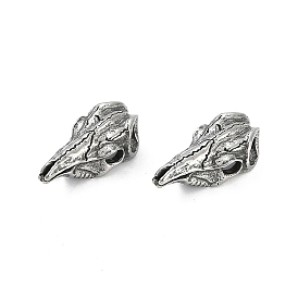 316 Surgical Stainless Steel Beads, Bird Head