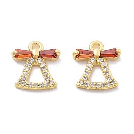 Латунные микро проложить кубического циркония подвески, без кадмия, без никеля и без свинца, колокол прелести