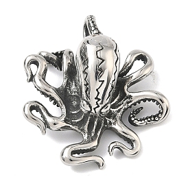 304 подвески из нержавеющей стали, осьминог, ручная полировка