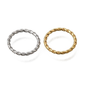 304 Stainless Steel Linking Rings, Twisted Ring