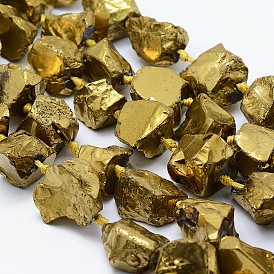 Гальванические природный кристалл кварца бусы пряди, самородки