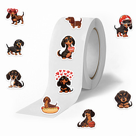 500Pcs Stickers, Adhesive Roll Sticker Labels, for Envelopes, Embosser Stamp, Sealing Certificate Stickers, Sausage