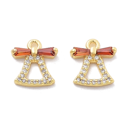 Латунные микро проложить кубического циркония подвески, без кадмия, без никеля и без свинца, колокол прелести