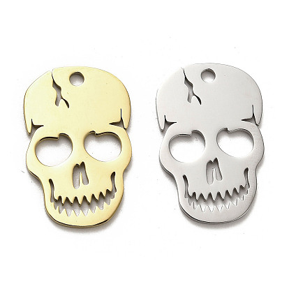 Хэллоуин 304 из нержавеющей стали подвески, лазерная резка, очарование черепа