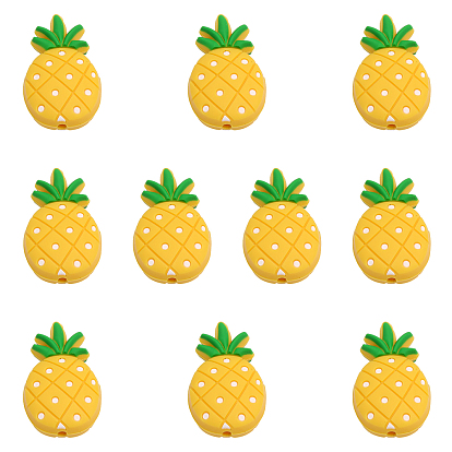 10экологически чистые силиконовые шарики для пищевых продуктов, ананас