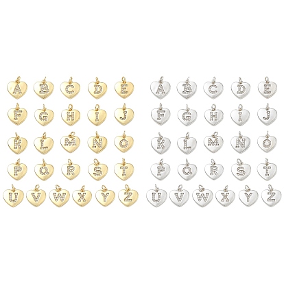 Латунные микропаве прозрачные подвески с фианитом, сердце прелести, без кадмия и без свинца, стойки покрытие, долговечный