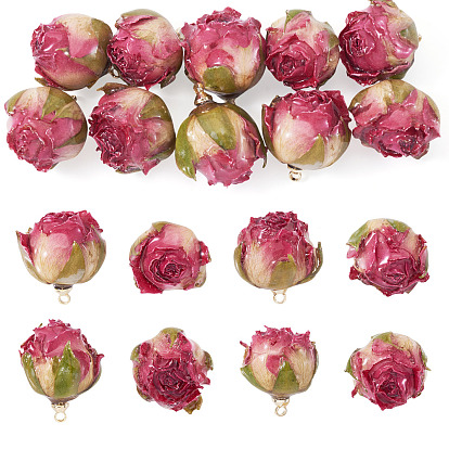 10шт. подвесок из стабилизированных роз, очарование цветка розы