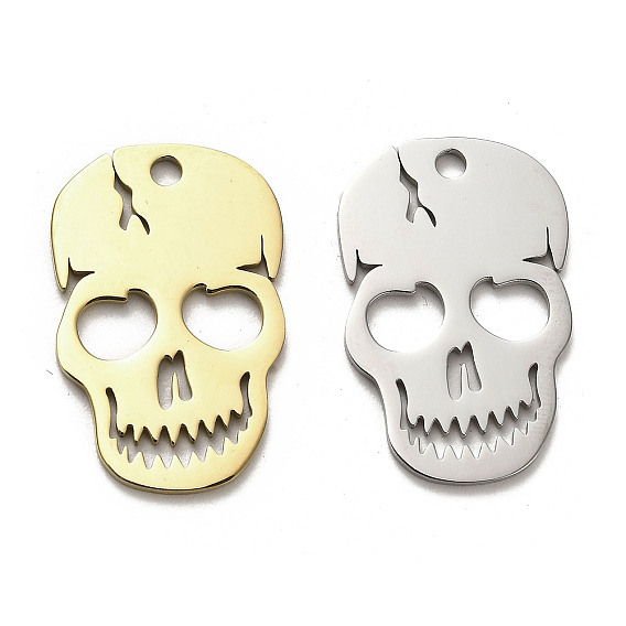 Хэллоуин 304 из нержавеющей стали подвески, лазерная резка, очарование черепа
