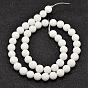 Natural Malaysia Jade Beads Strands, Round, Dyed & Heated, Frosted