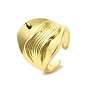 Rack Plating Brass Finger Ring, Cuff Ring, Long-Lasting Plated, Cadmium Free & Lead Free