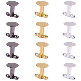 Brass Cuff Button, Cufflink Findings for Apparel Accessories