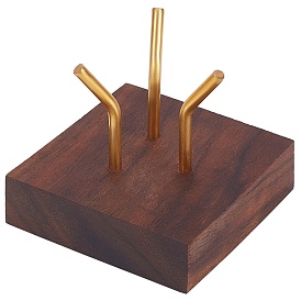 Schmuckständer aus holz, mit Messing-Zubehör, Hauptdekorationen