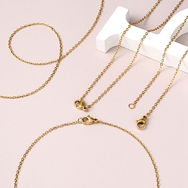 5 шт. 304 набор ожерелий-цепочек из нержавеющей стали для мужчин и женщин