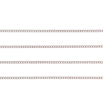 Латунь бордюр цепи, витые цепочки, несварные, с катушкой, овальные, без свинца, без никеля и без кадмия