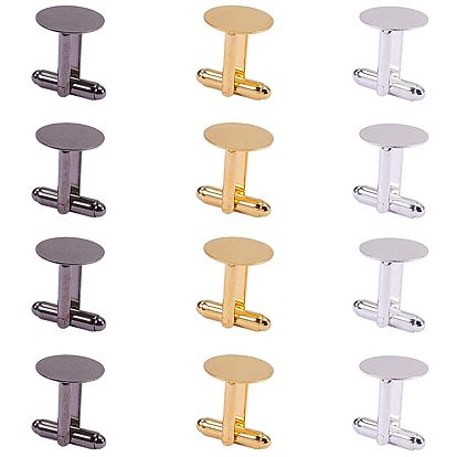 Brass Cuff Button, Cufflink Findings for Apparel Accessories