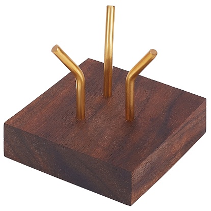 Schmuckständer aus holz, mit Messing-Zubehör, Hauptdekorationen
