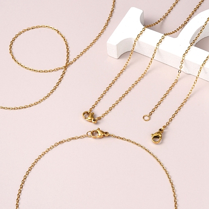 5 шт. 304 набор ожерелий-цепочек из нержавеющей стали для мужчин и женщин