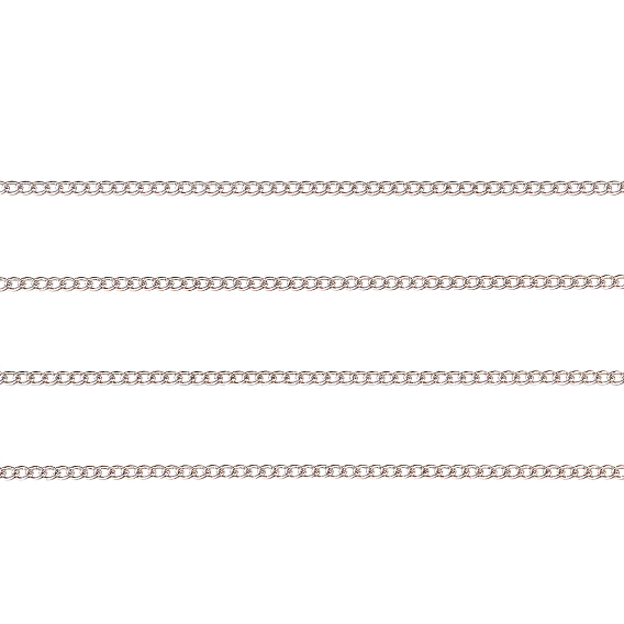 Латунь бордюр цепи, витые цепочки, несварные, с катушкой, овальные, без свинца, без никеля и без кадмия