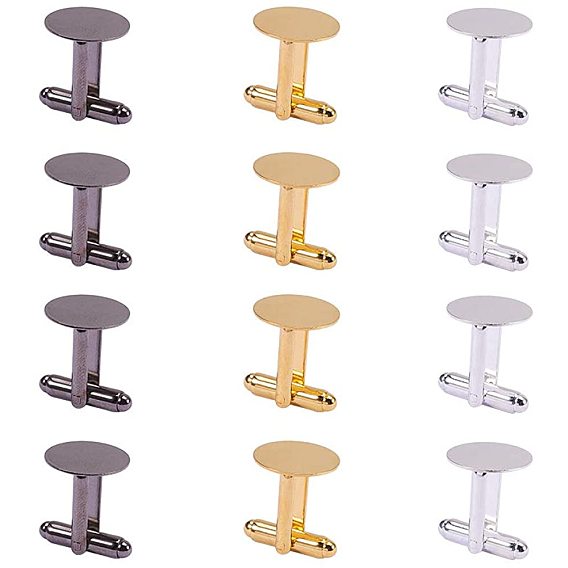 Brass Cuff Button, Cufflink Findings for Apparel Accessories