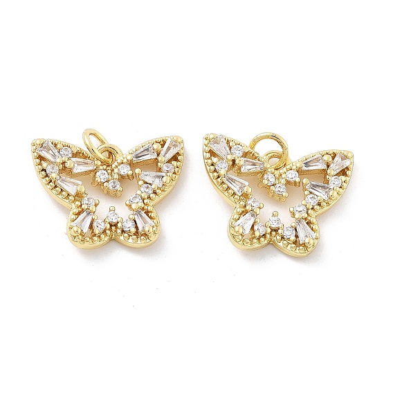 Латунные микро проложить кубического циркония подвески, бабочки прелести, с целью перехода в кольце, без кадмия и без свинца, стойки покрытие, долговечный