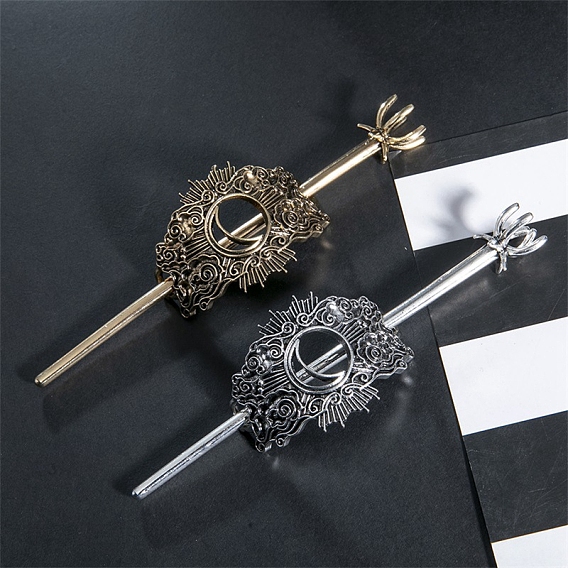 Легированные Палочки для Волос, облако с луной, аксессуары для волос для женщин