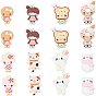 48Pcs 8 Style Resin Cabochons, Mixed Animals Shape