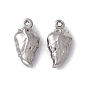 304 Stainless Steel Pendants, Leaf Charms