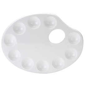 PP Plastic Palette, Painting Supplies, Oval