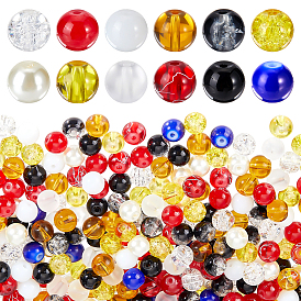 480шт. 12 набор круглых стеклянных бусин различных стилей, для поиска ювелирных изделий своими руками