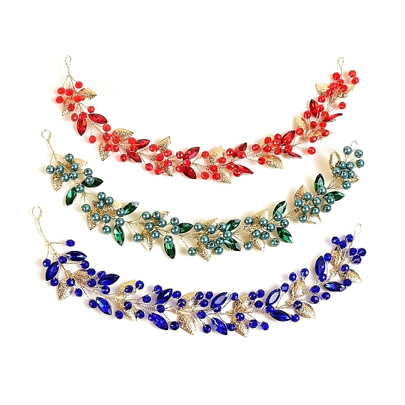 Резинки для волос из золотого сплава, Аксессуары для волос, заколки-лозы для женщин