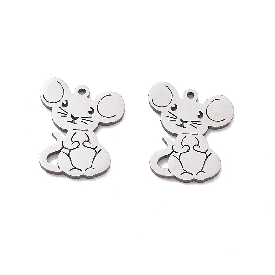 201 прелести нержавеющей стали, лазерная резка, мышь очарование