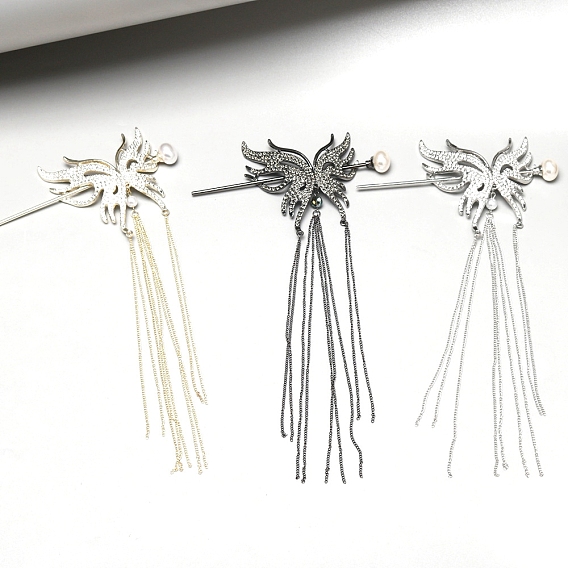 Заколки для волос в форме бабочки из сплава для женщин, аксессуары для волос для женщин и девочек