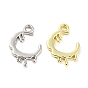 Rack Plating Alloy Pendants, Cadmium Free & Nickel Free & Lead Free, Moon